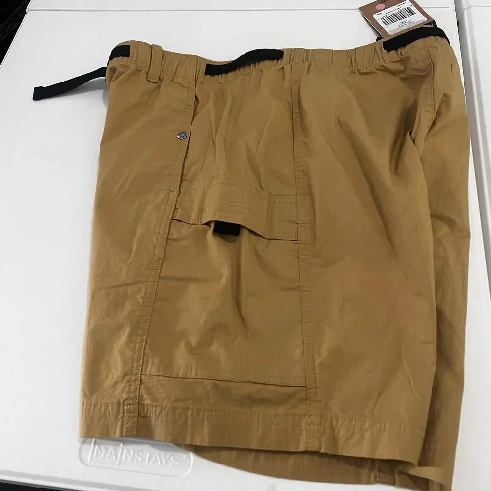 The North Face Men's Ripstop Standard Antelope Tan Cargo Belted Shorts Size M